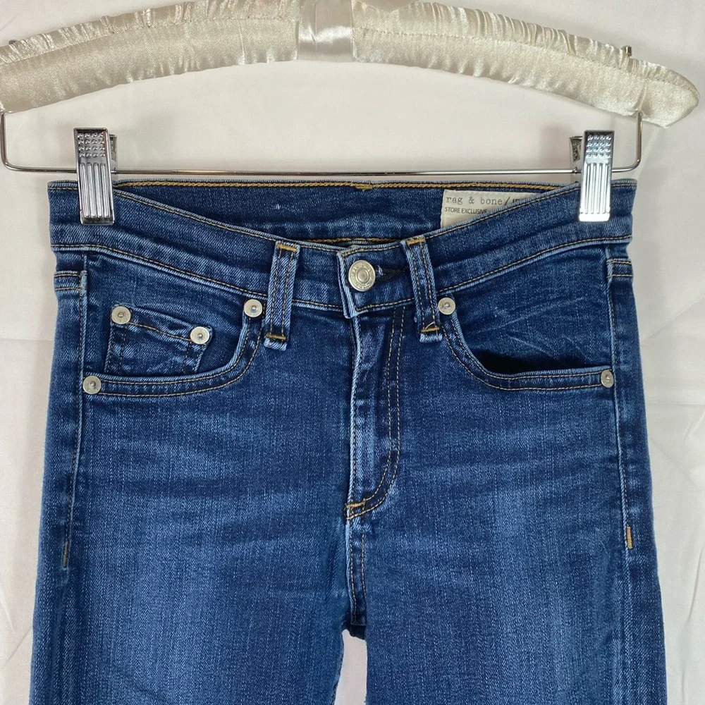 Rag & Bone Woodford High Rise Stretch Skinny Women’s Denim Jeans Sz 24 - Picture 2 of 9